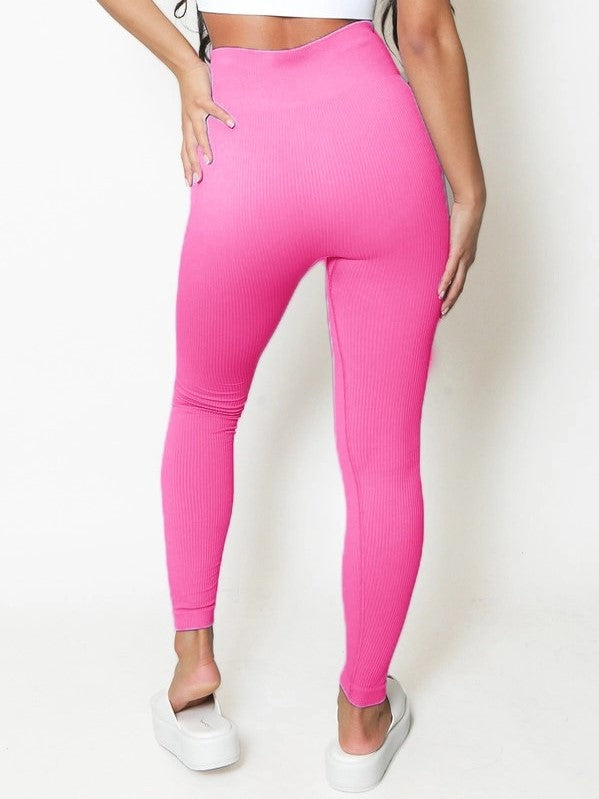 Bright pink best sale gym leggings