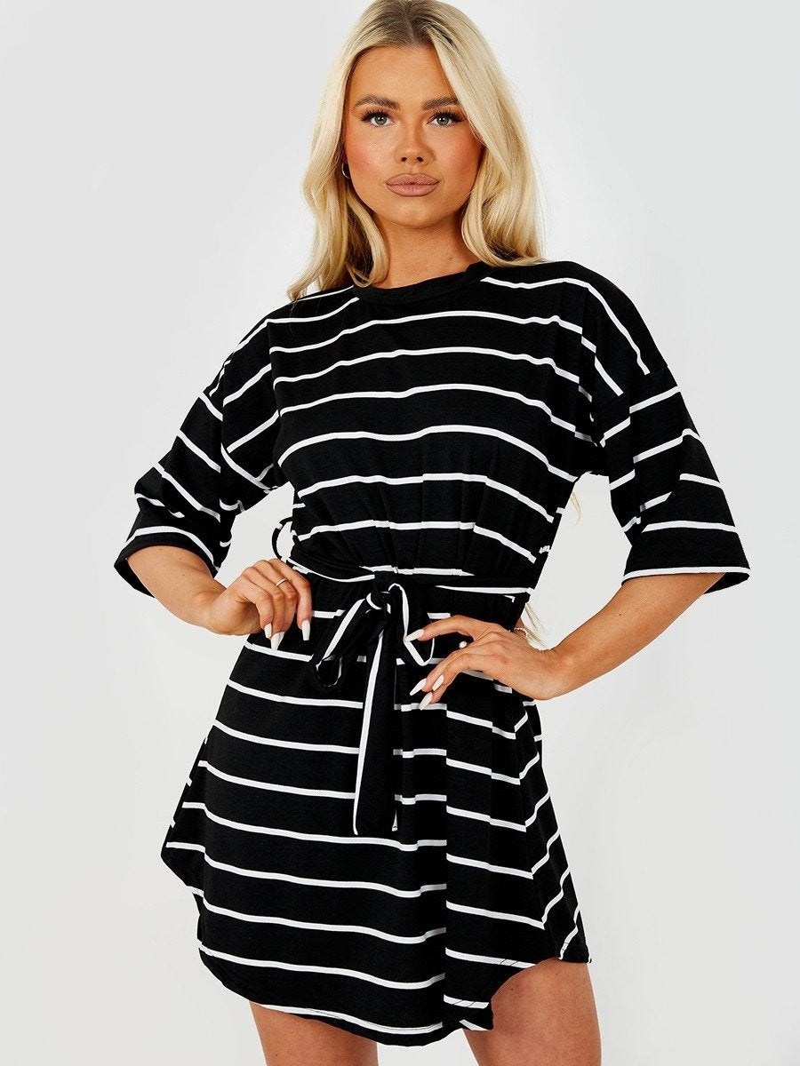 Belted t sale shirt dress