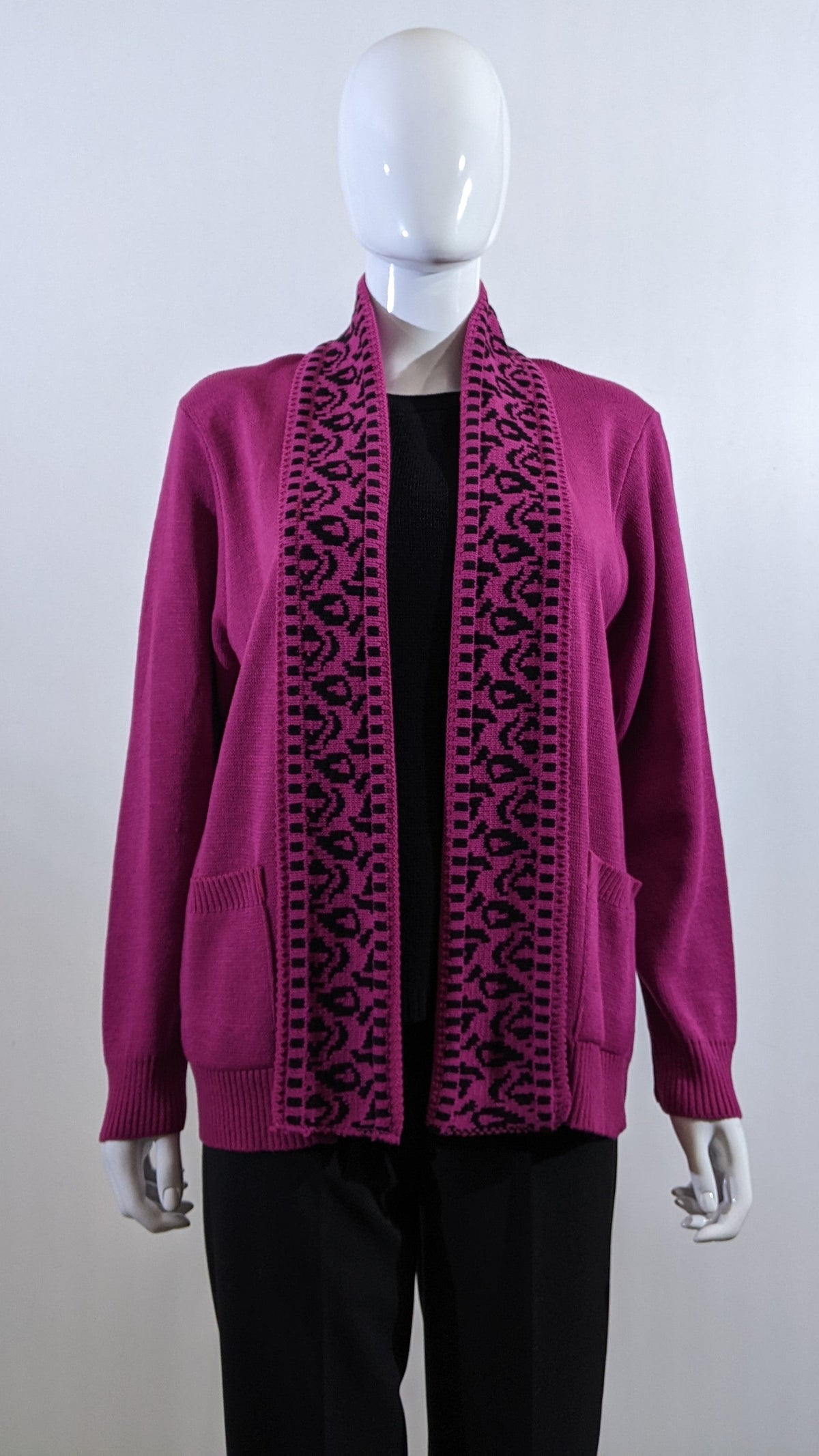 Fuchsia Leopard Design Twinset Jumper