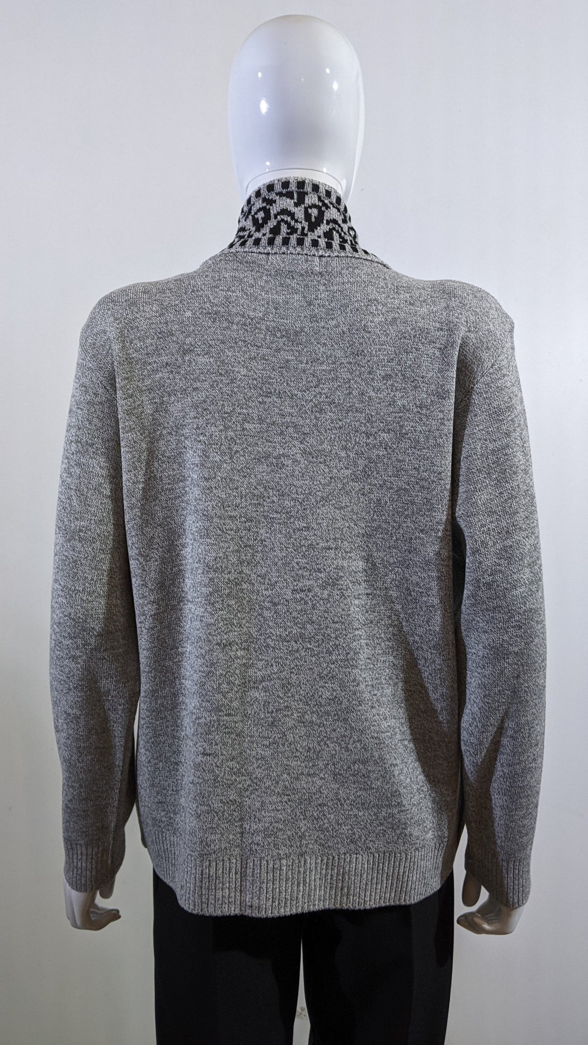 Grey Leopard Design Twinset Jumper