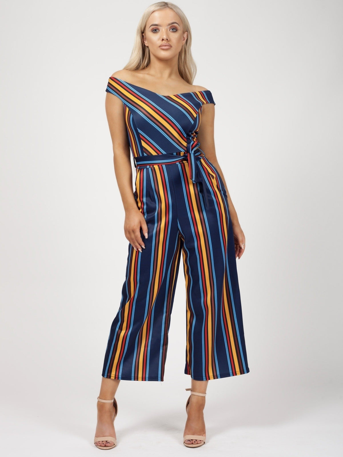 Blue Stripe Jumpsuit