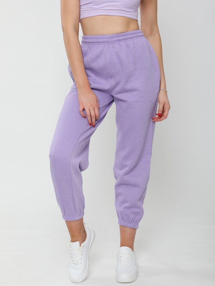 Lilac Oversized Fleece Joggers