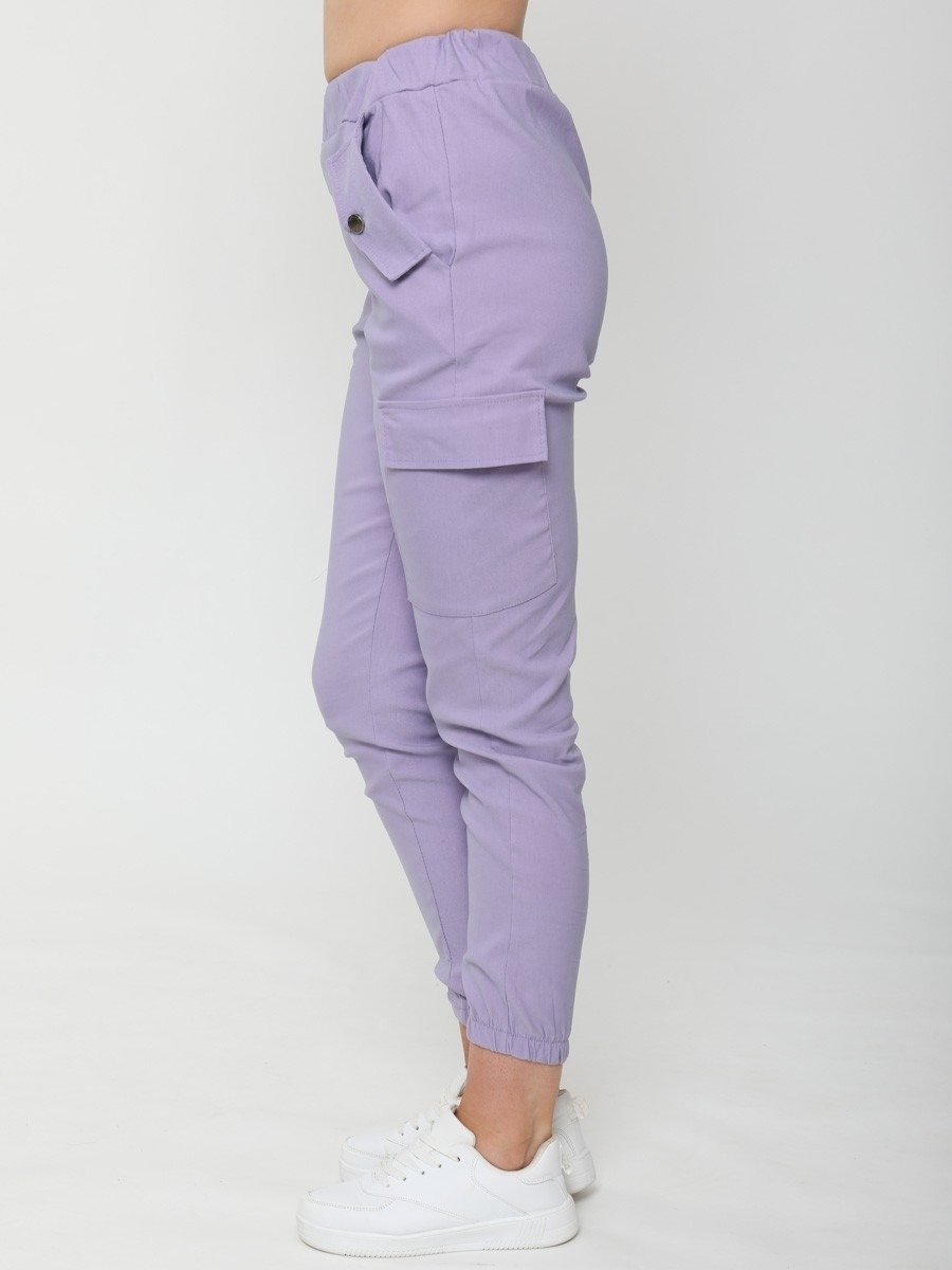 Lilac Purple Utility Pocket Cargo Trouser Pants