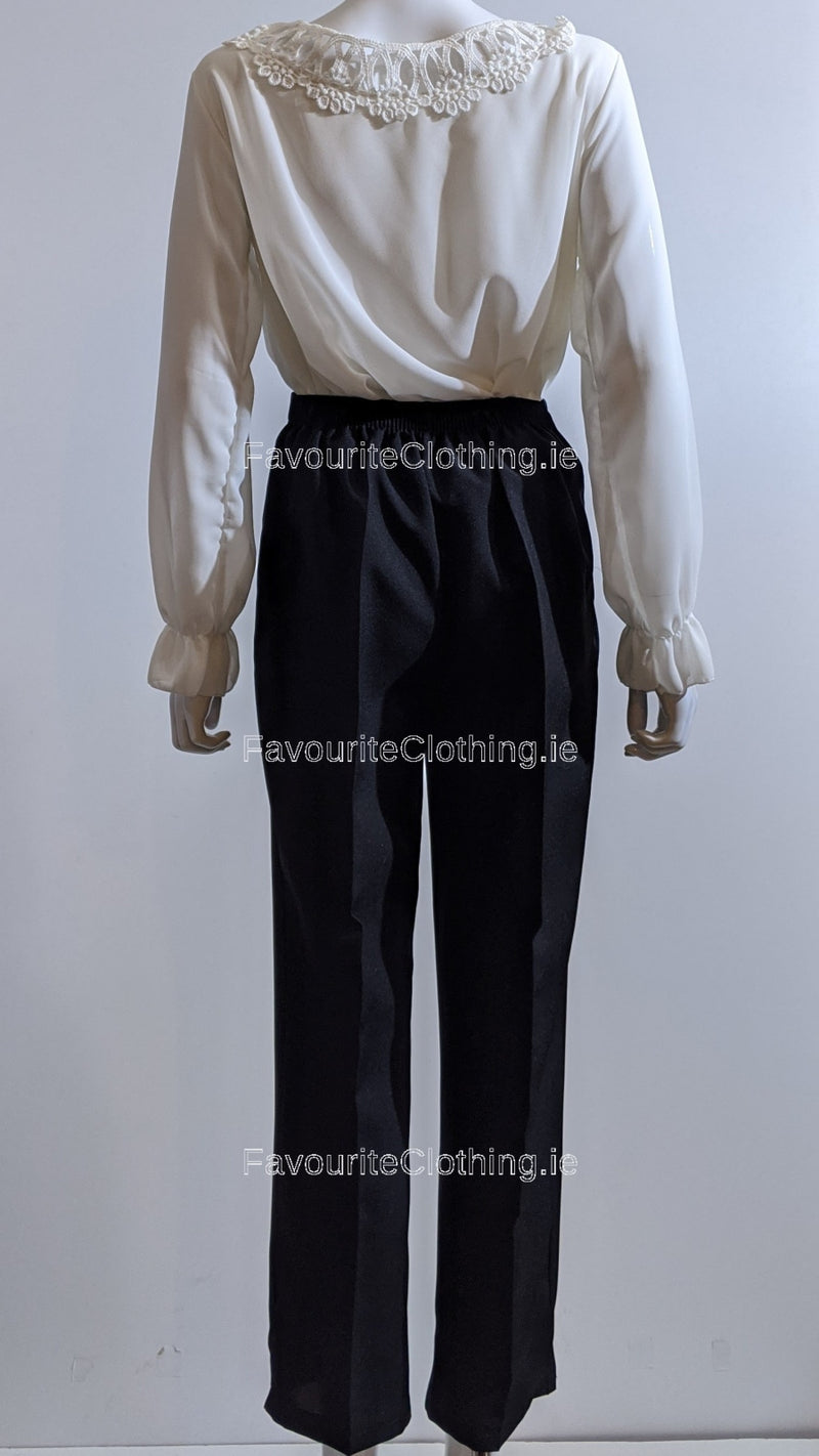 Black Elasticated Trouser