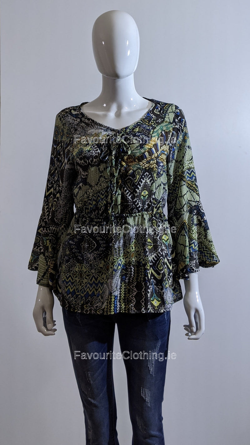 Black Pattern Design Top