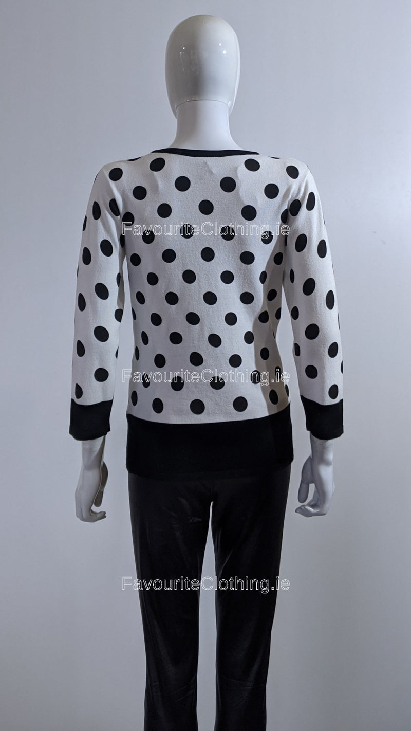 Black Polka Dot Jumper