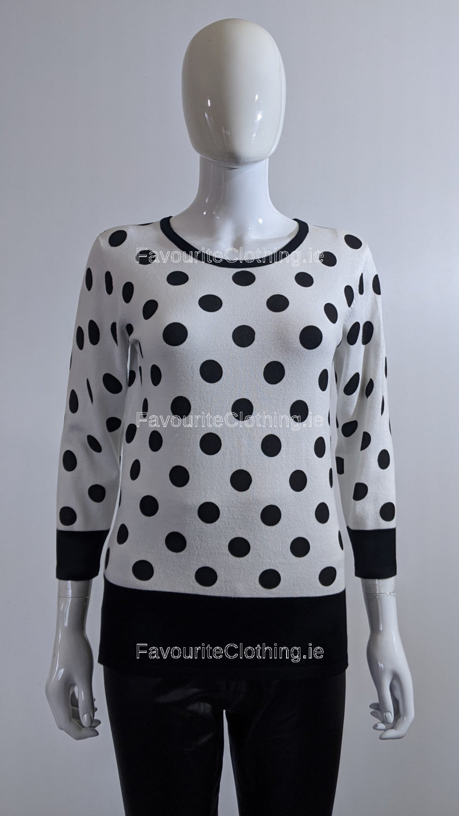 Black Polka Dot Jumper