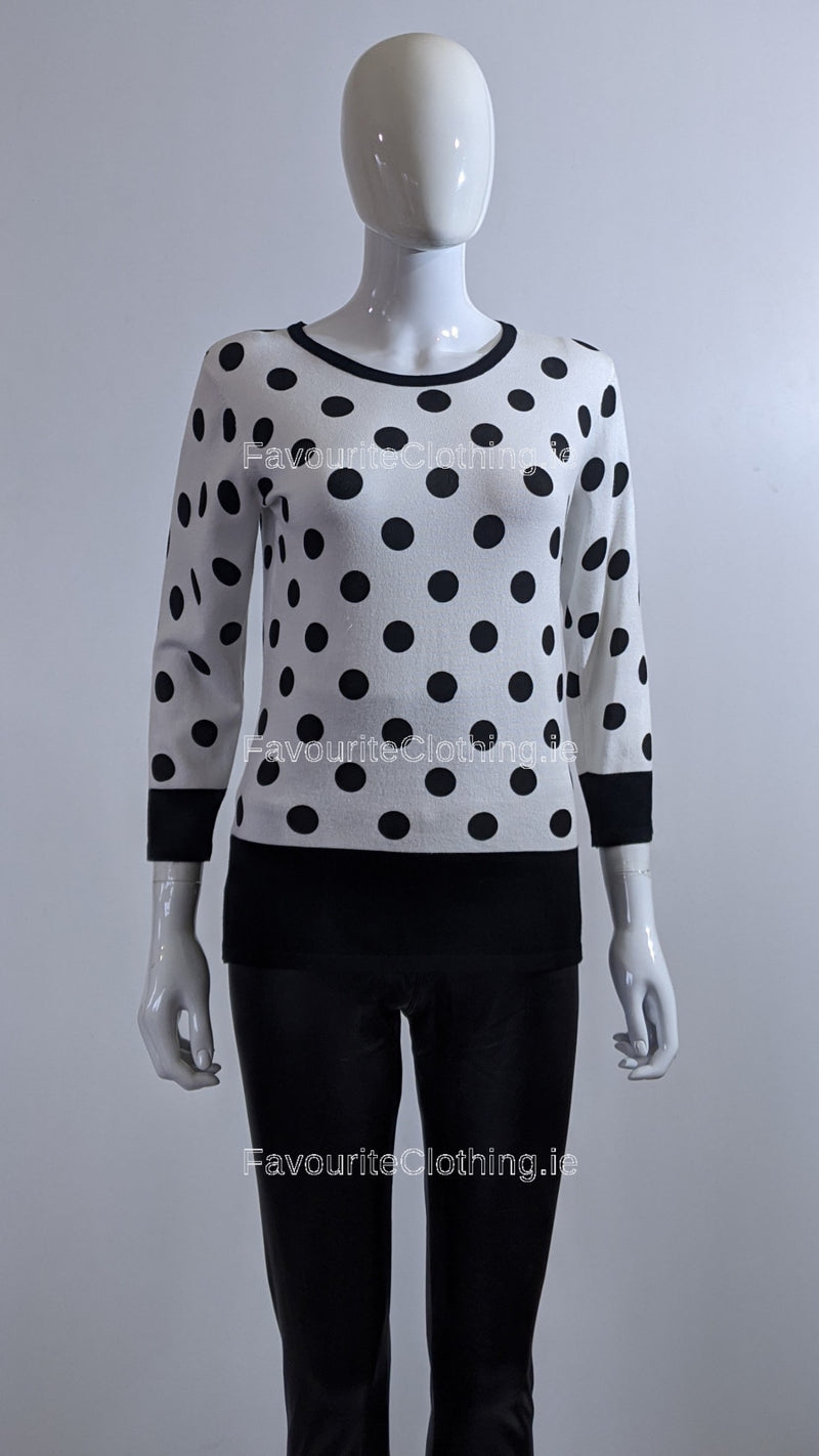 Black Polka Dot Jumper