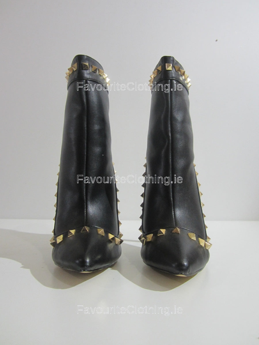 Studded stiletto ankle outlet boots