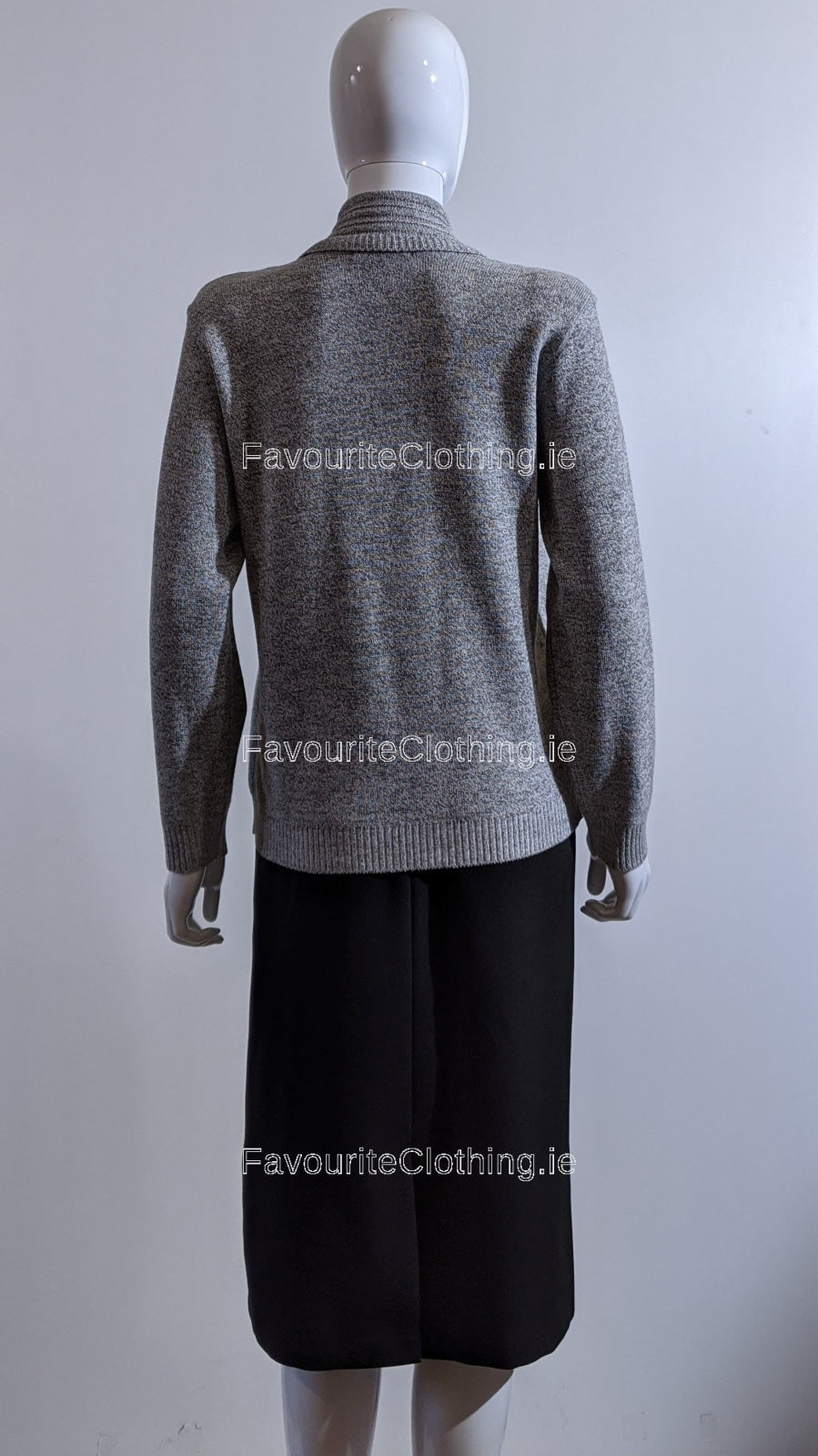 Grey Stripe Twinset Jumper