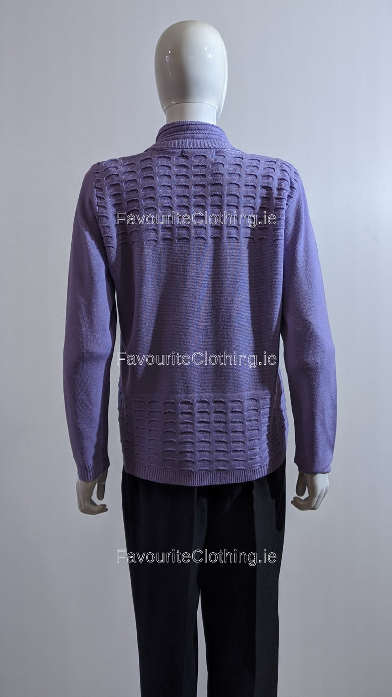 Lilac Open Cardigan