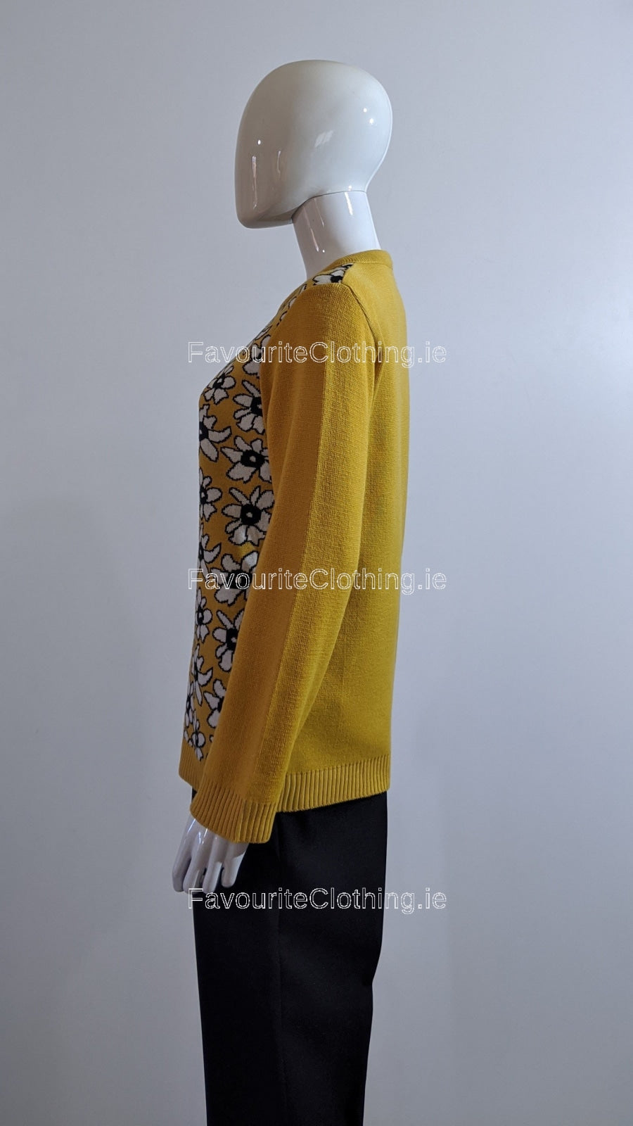 Mustard Flower Print Jumper