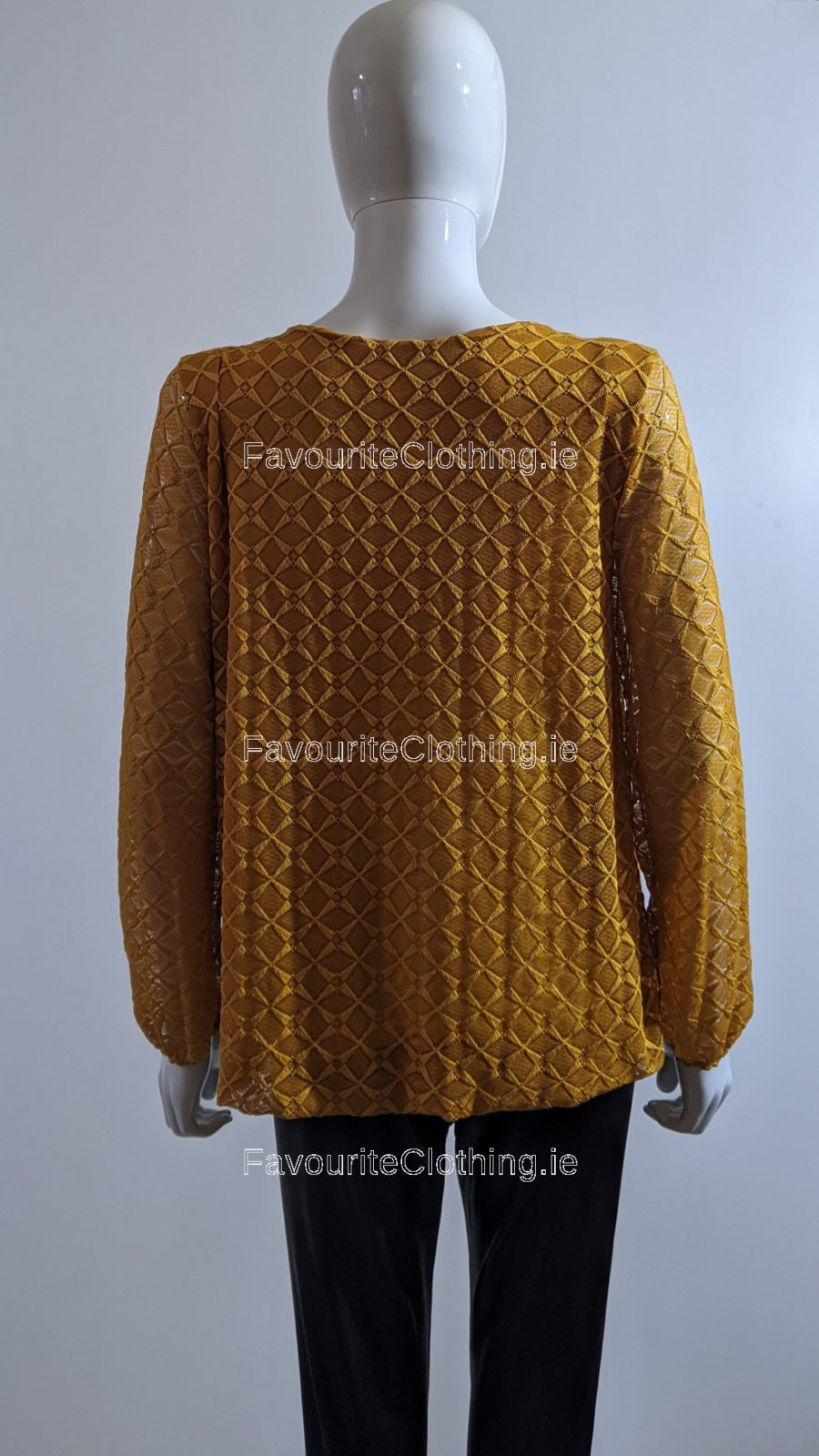 Mustard yellow cheap lace top