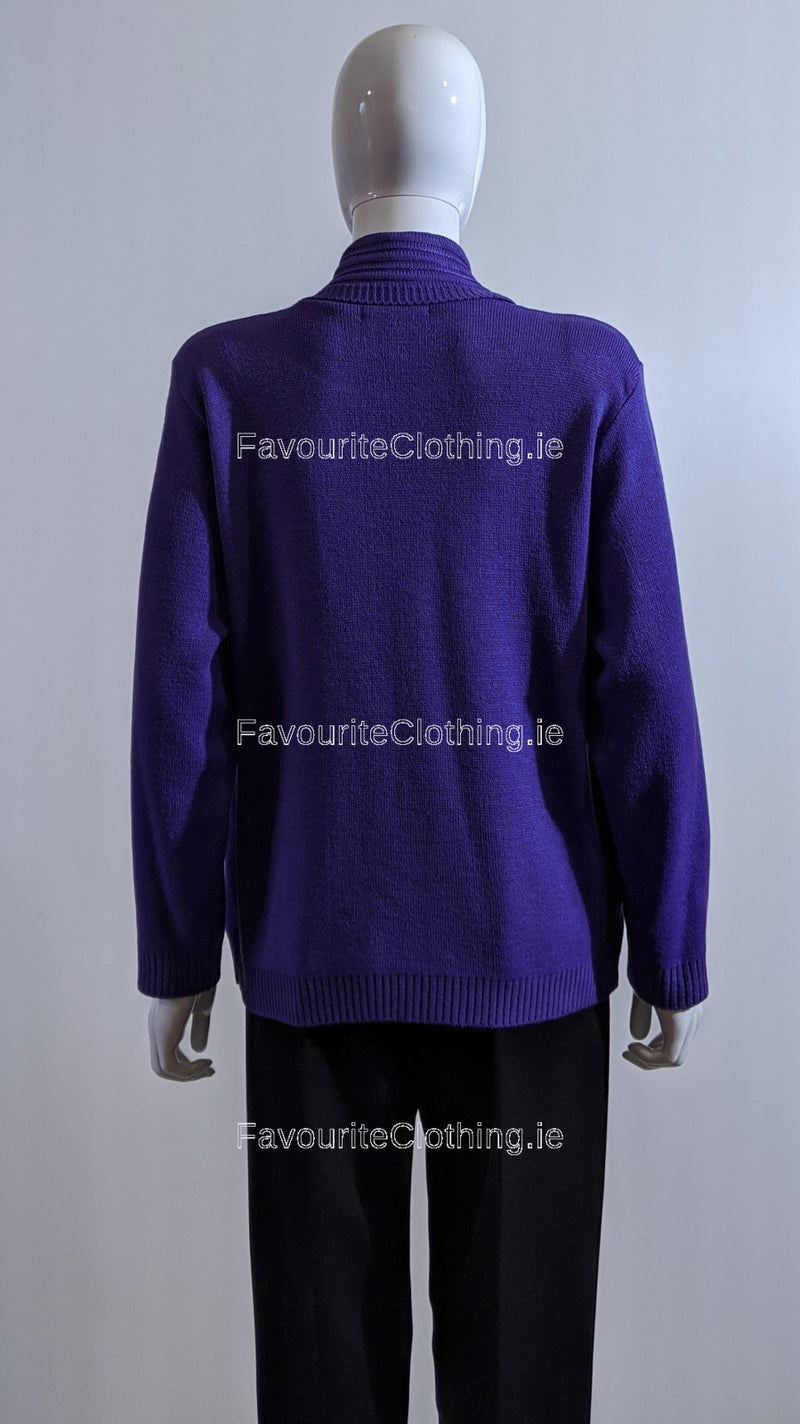 Purple Stripe Twinset Jumper