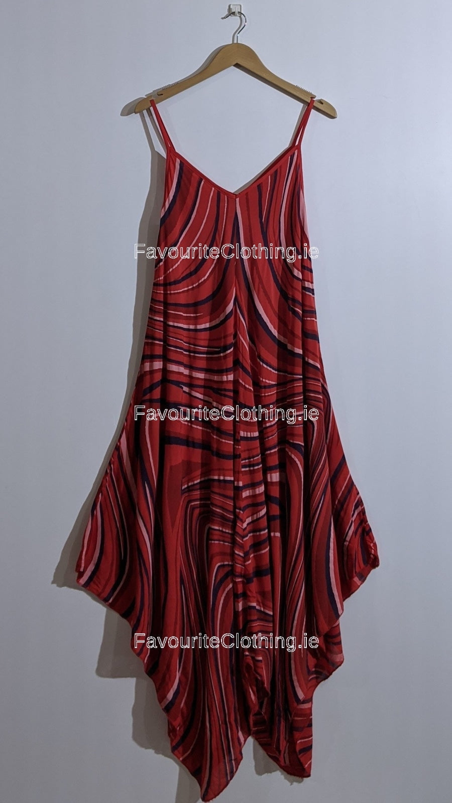 Red Pattern Sleeveless Maxi Dress