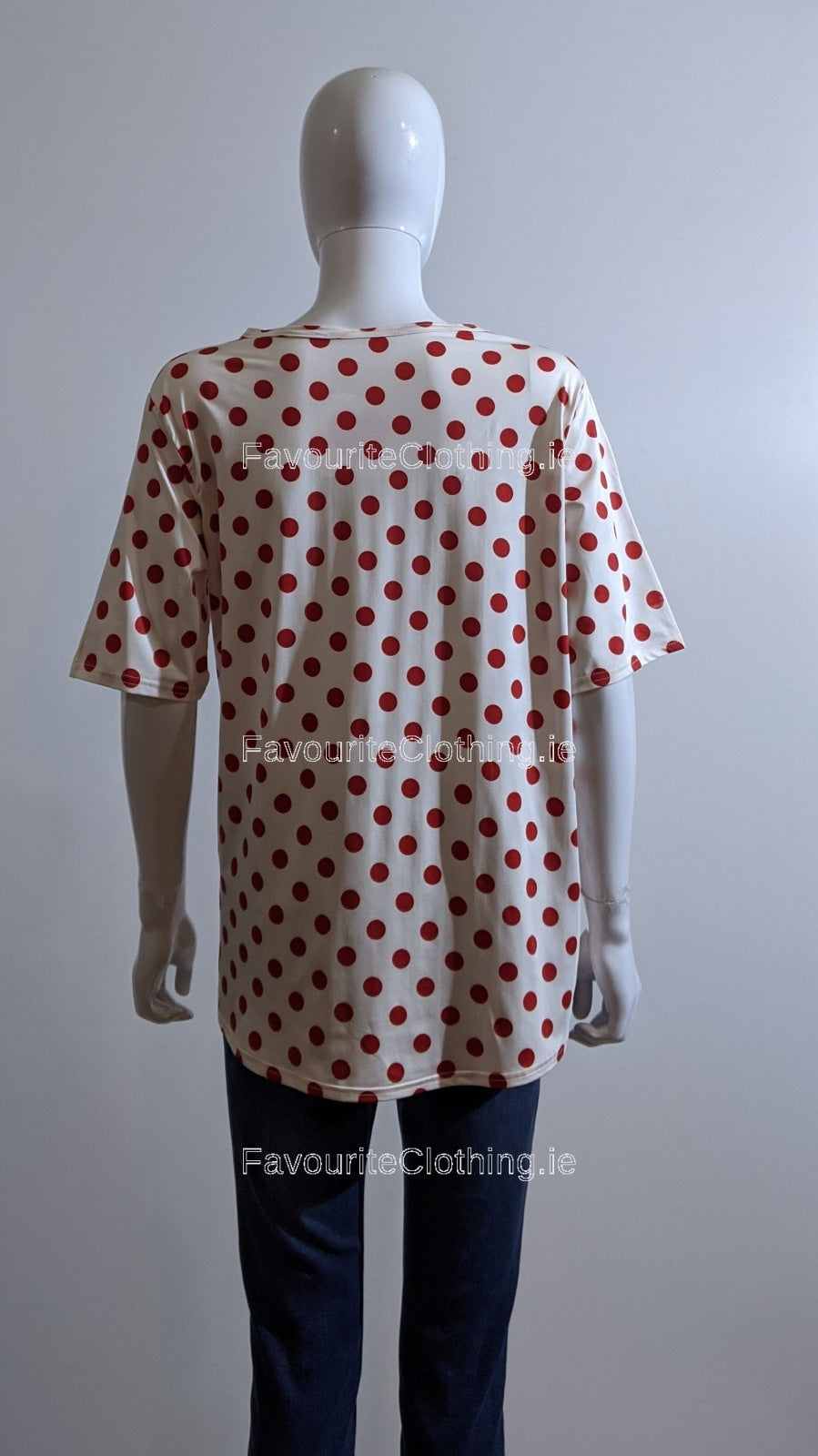 Red Polka Dot Top