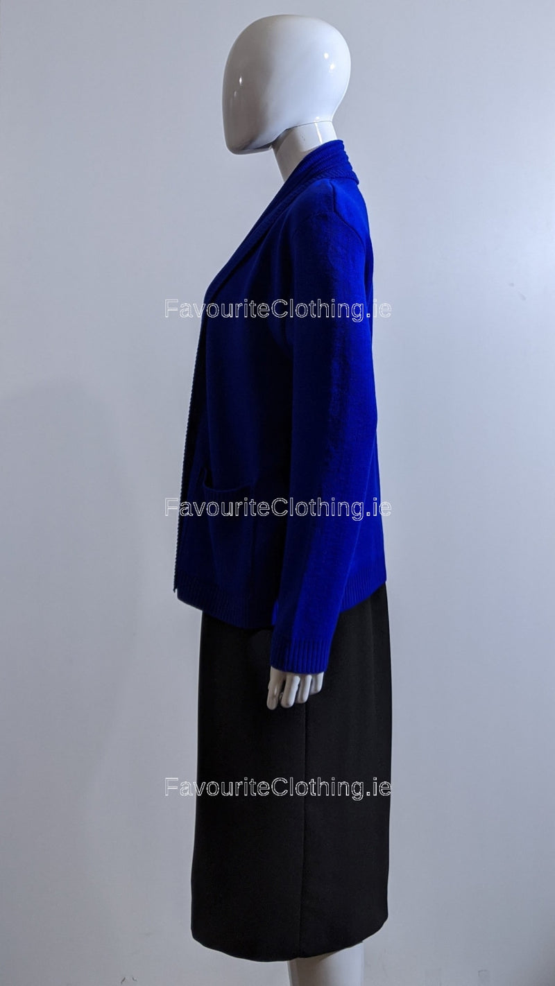 Royal Blue Stripe Twinset Jumper