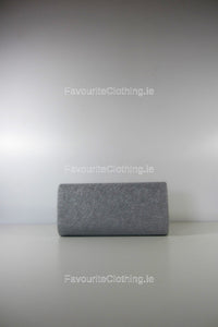 Silver Envelope Clutch Bag