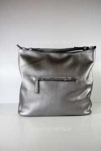 Silver Tweed Pattern Handbag