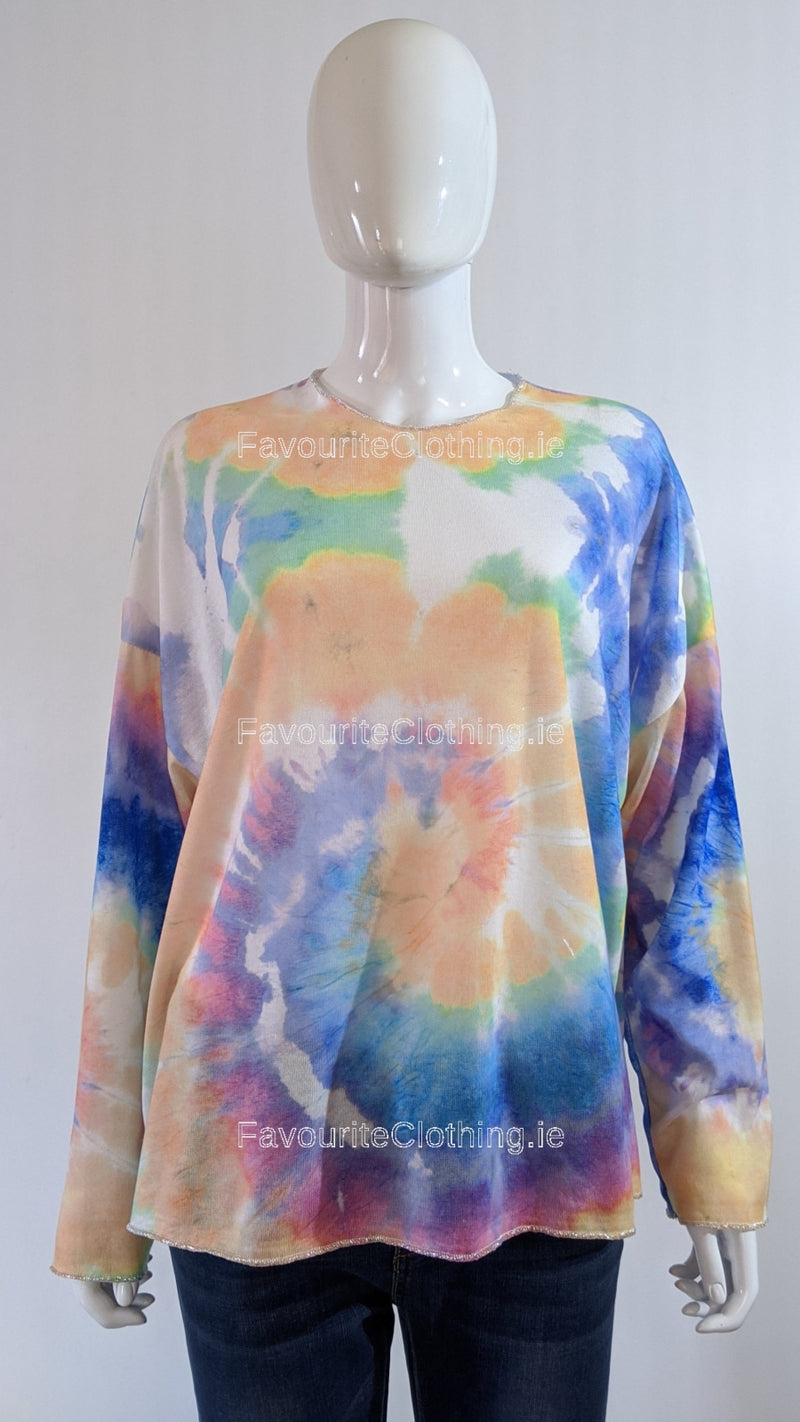 Tie Dye Swirl Tunic Top