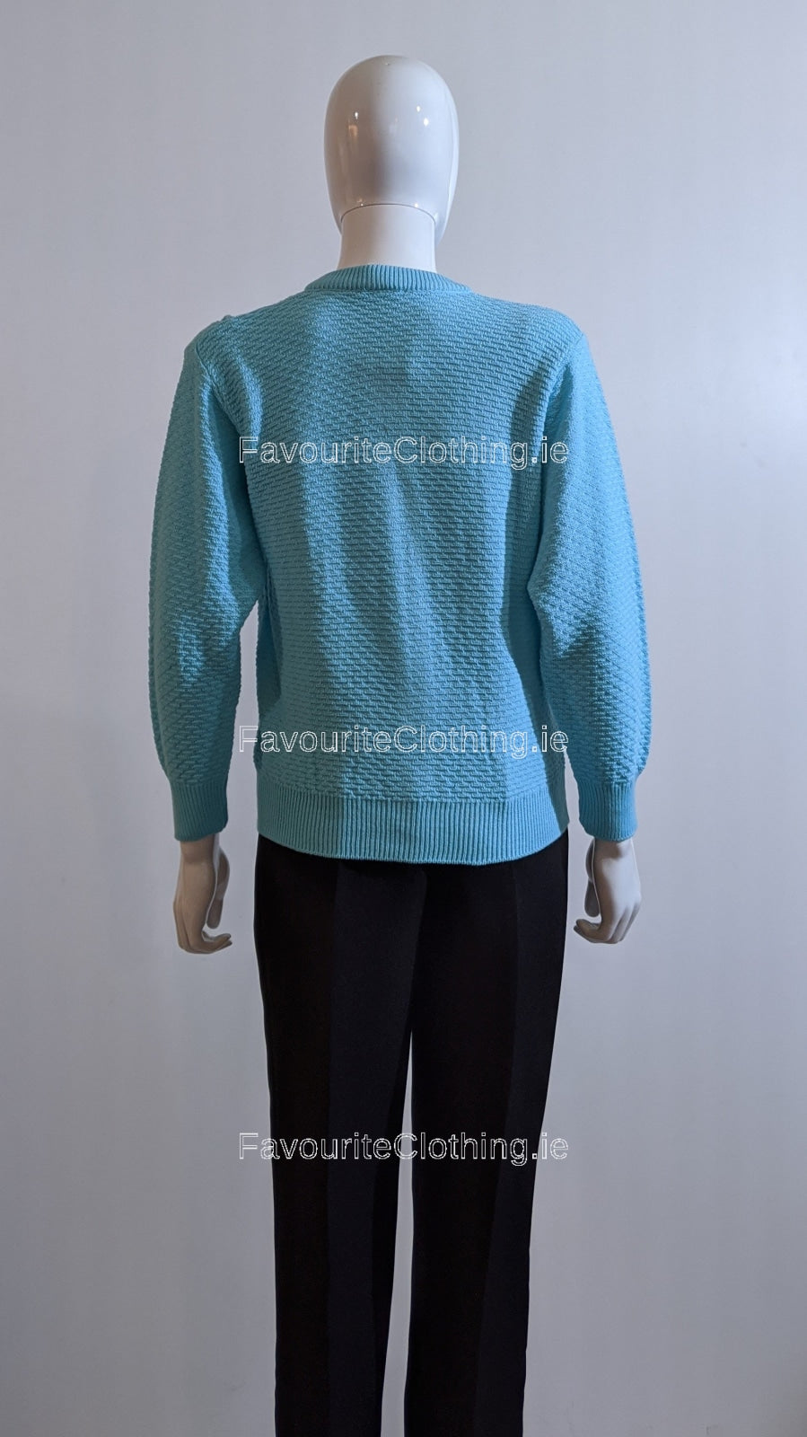 Turquoise Blue Design Cardigan