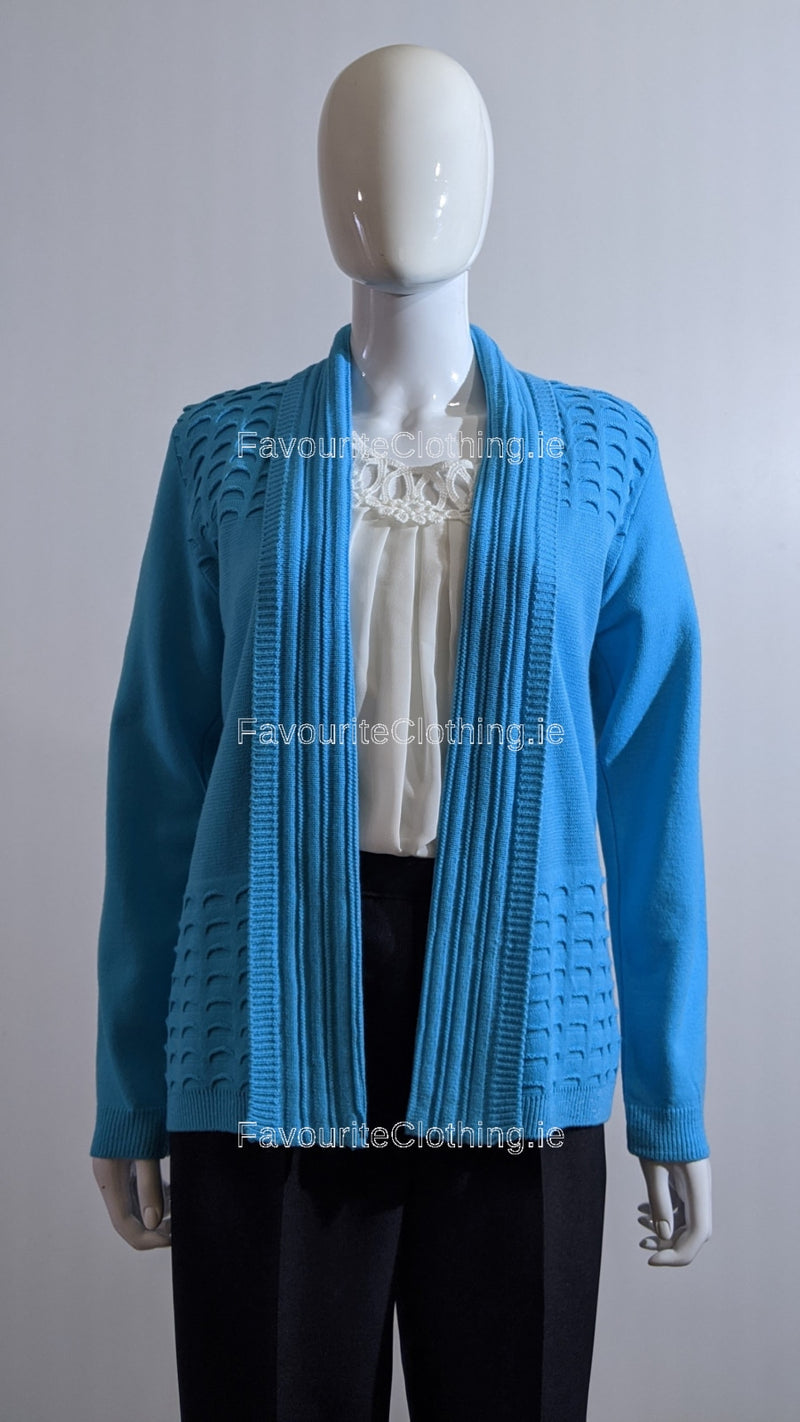 Turquoise Open Cardigan