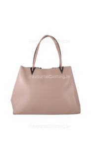 White & Grey Contrast Handbag