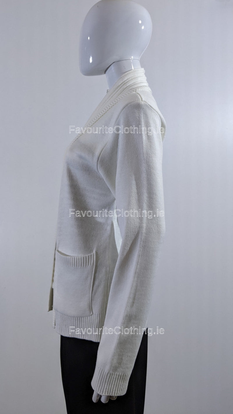 White Stripe Twinset Jumper