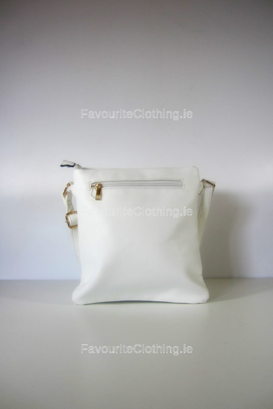 White Stud Shoulder Strap Handbag