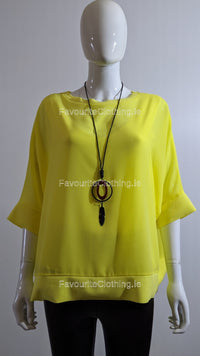 Yellow Necklace Loose Top